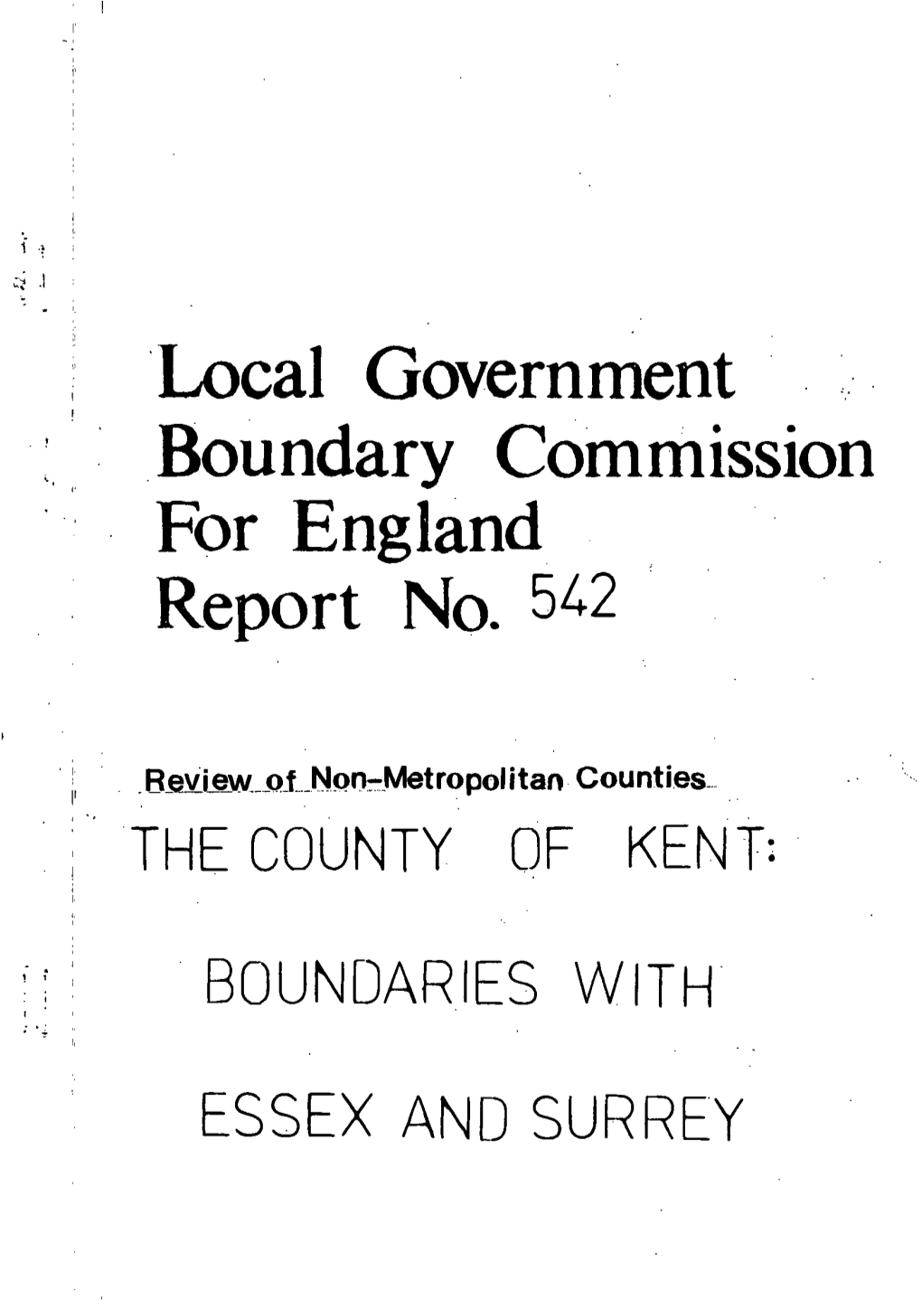 Local Government Boundary Commission for England Report No