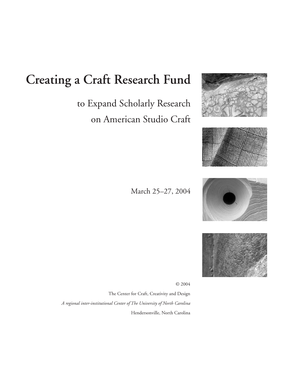 Revised Craft Report 2004.Indd