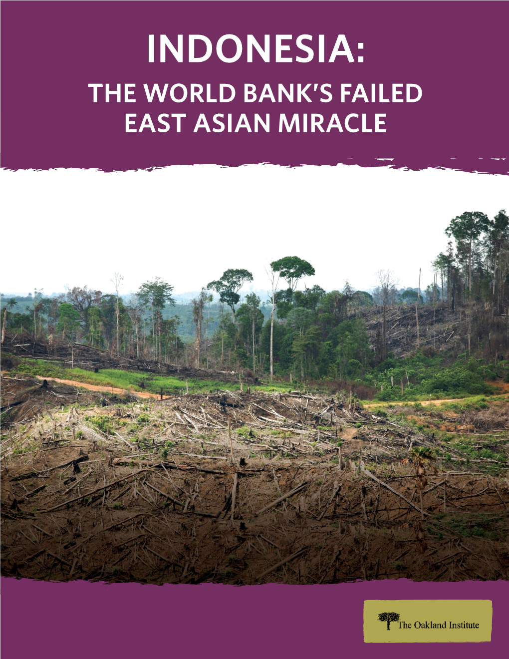 Indonesia: the World Bank's Failed East Asian Miracle