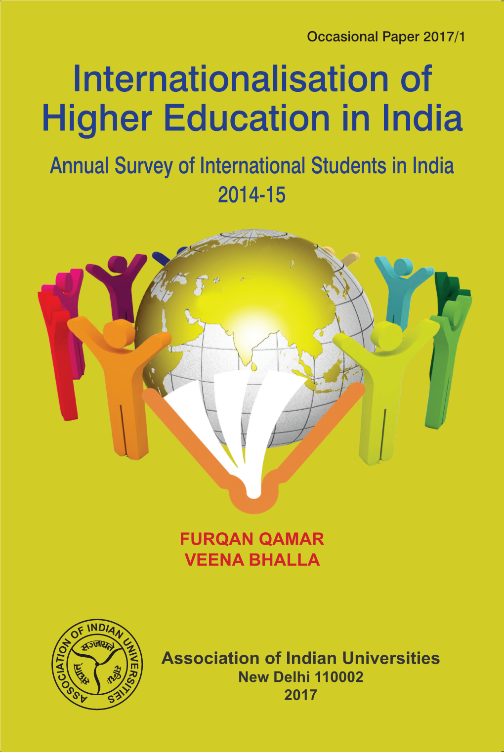 Annual Survey of International Students in India 2014-15
