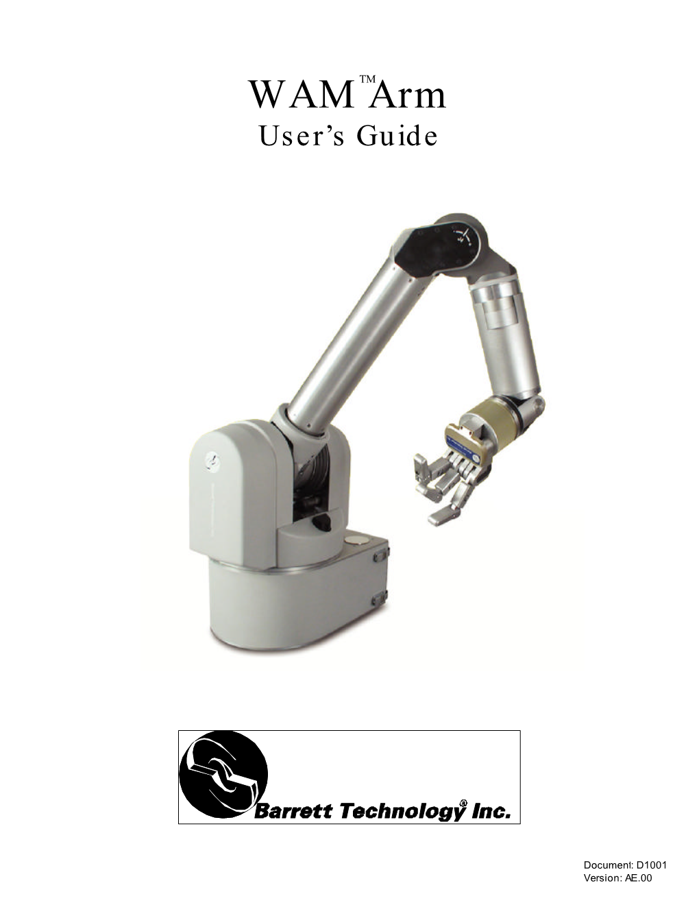 WAM Tmarm User’S Guide