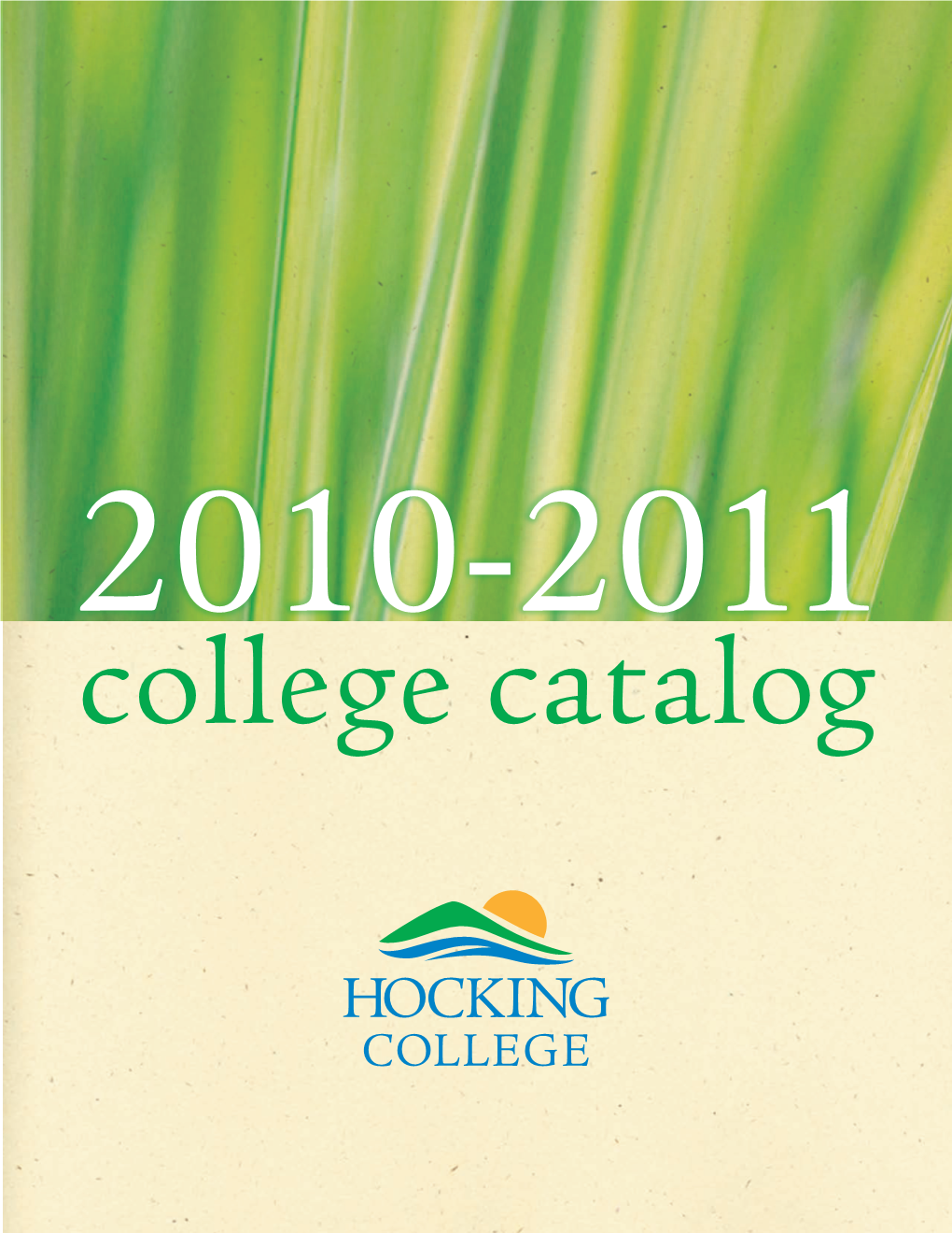 2010-11 Hocking College Catalog