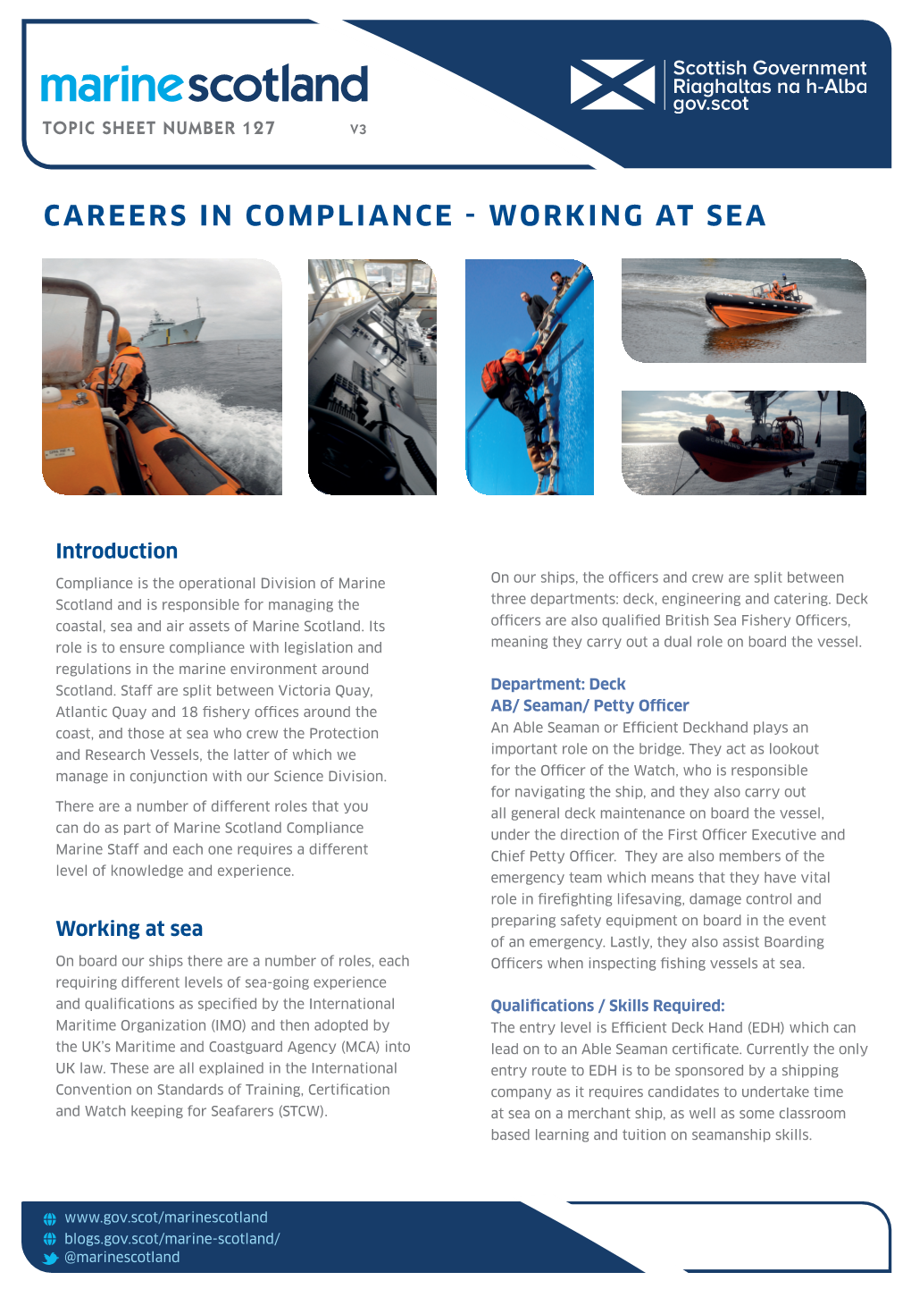 Careers in Compliance - Working at Sea