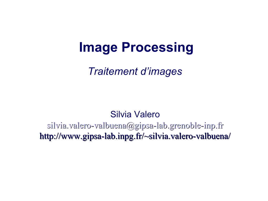 Image Processing