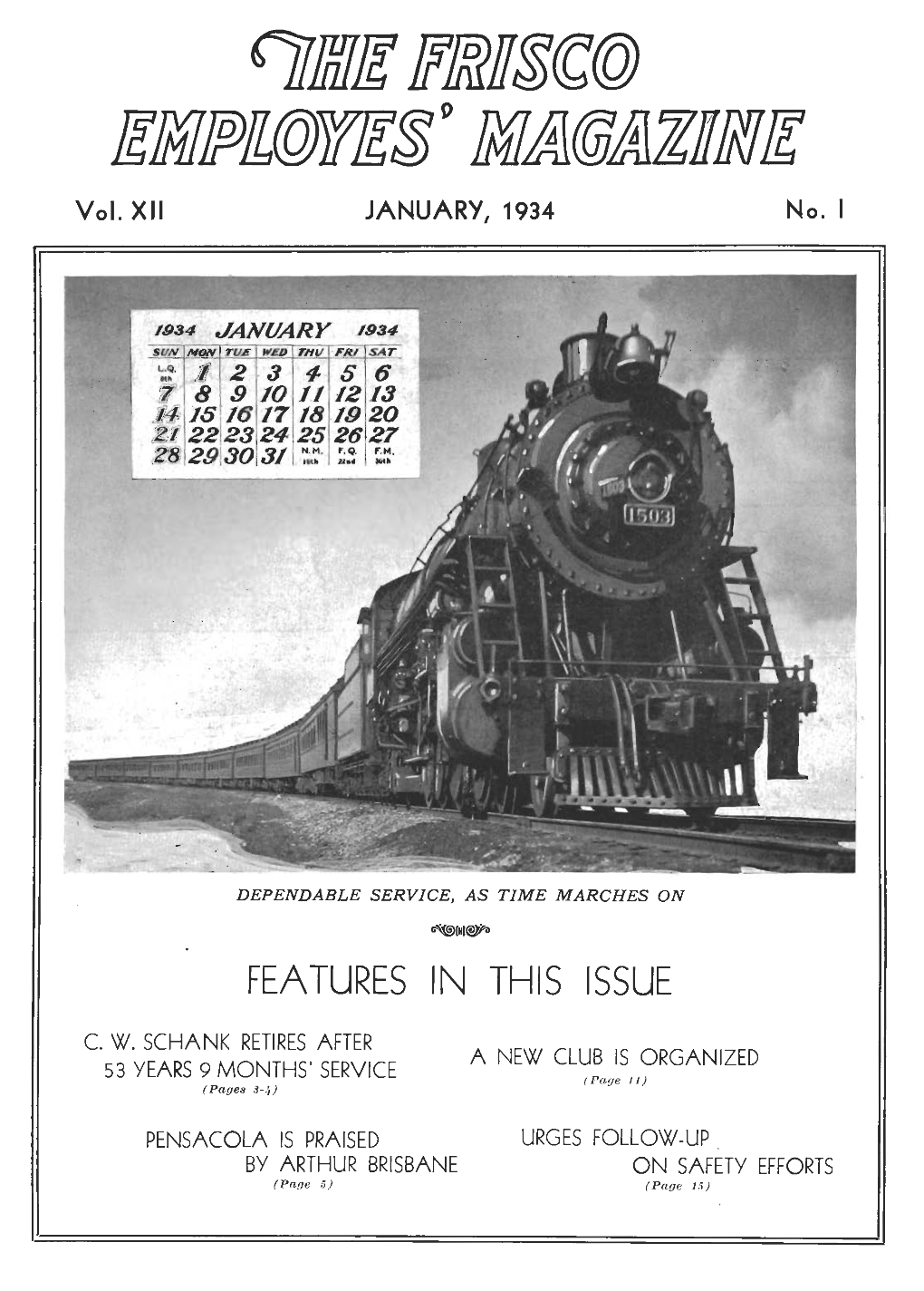 The Frisco Employes' Magazine, January 1934