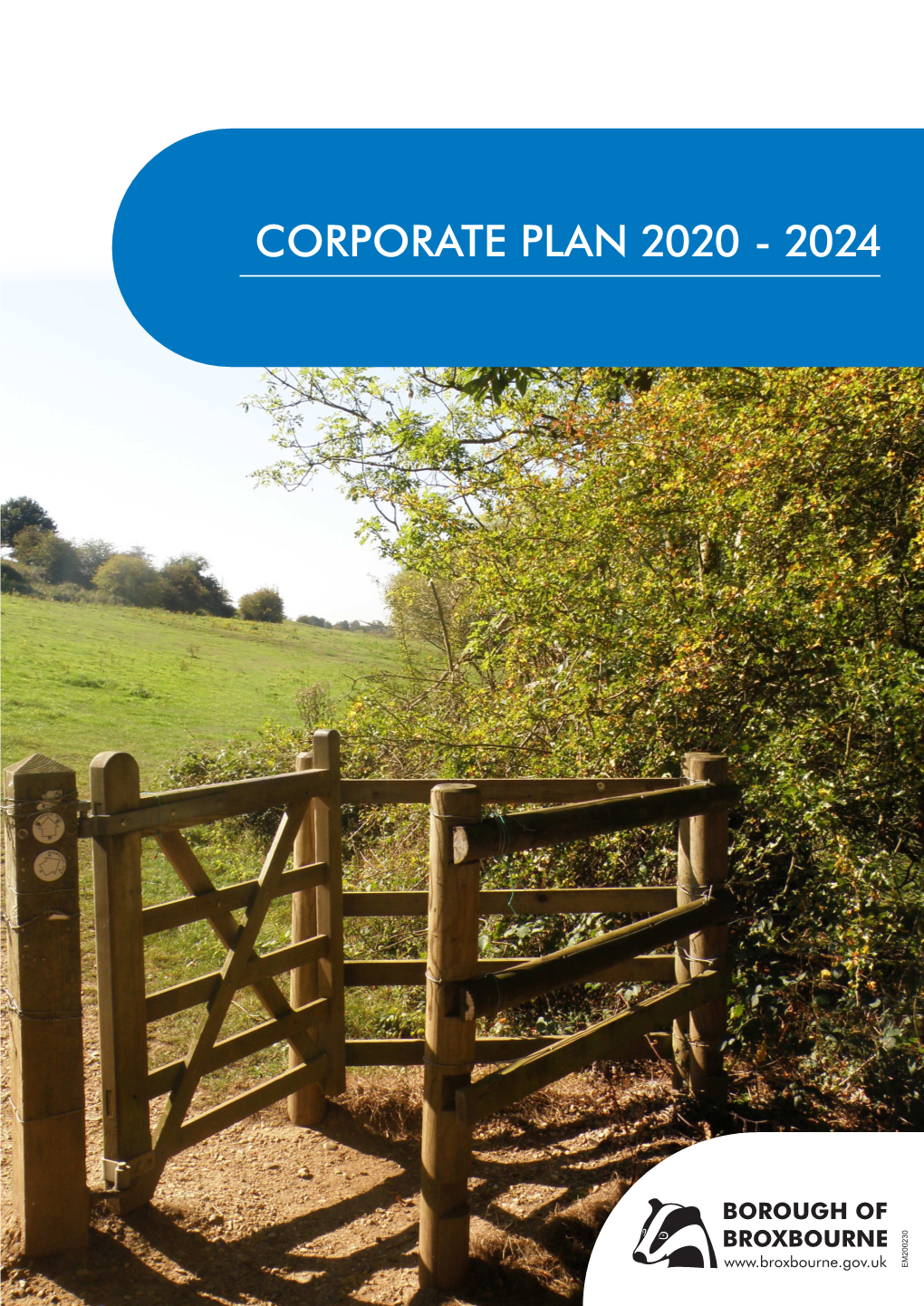 Corporate Plan 2020 - 2024 Em200230 Contents