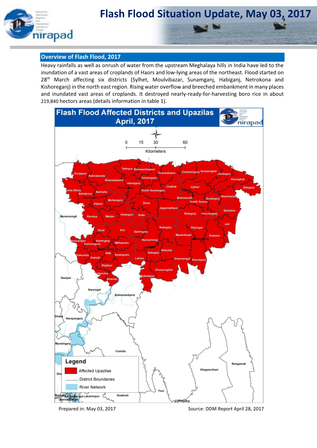 Flash Flood Situation Update, May 03, 2017