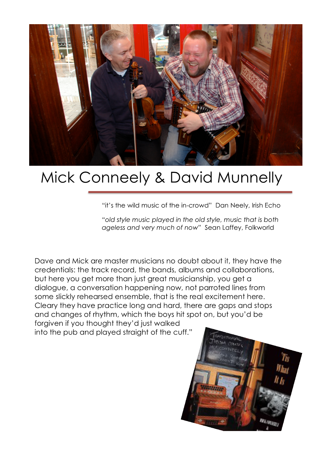 Mick Conneely & David Munnelly