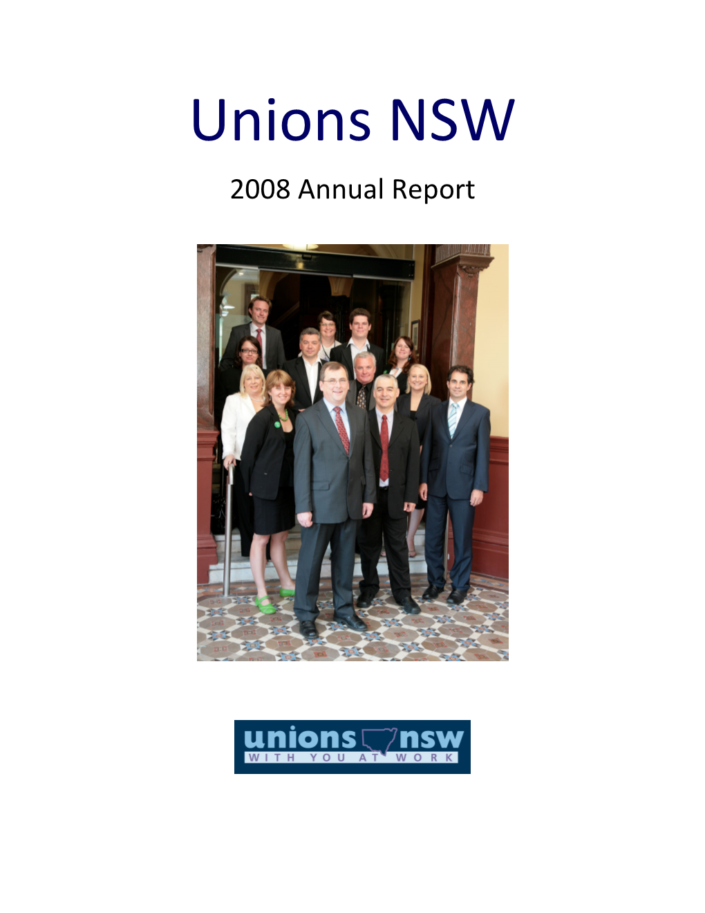 Unions NSW 2008 Annual Report