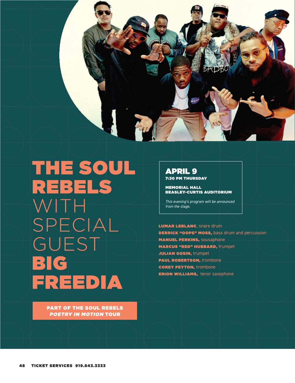 The Soul Rebels with Special Guest Big Freedia