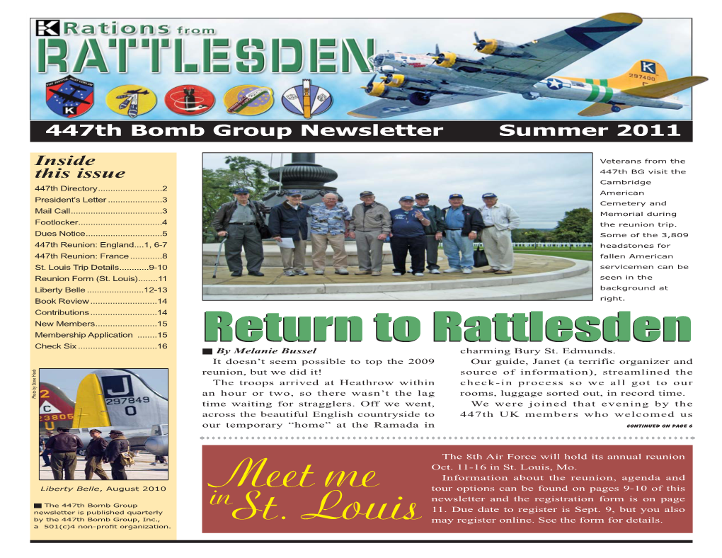 447Th Newsletter 2011-2 Summer FINAL PTA Newletter