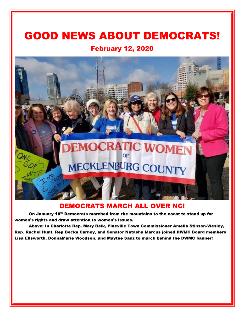 GOOD NEWS ABOUT DEMOCRATS! February 12, 2020