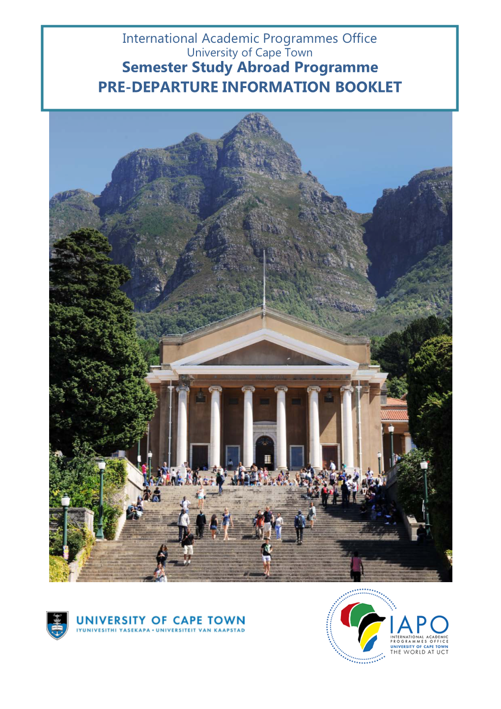 Semester Study Abroad Programme PRE-DEPARTURE INFORMATION BOOKLET