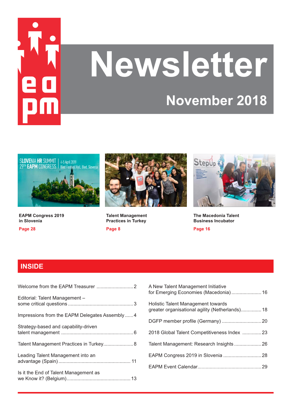 EAPM Newsletter – November 2018