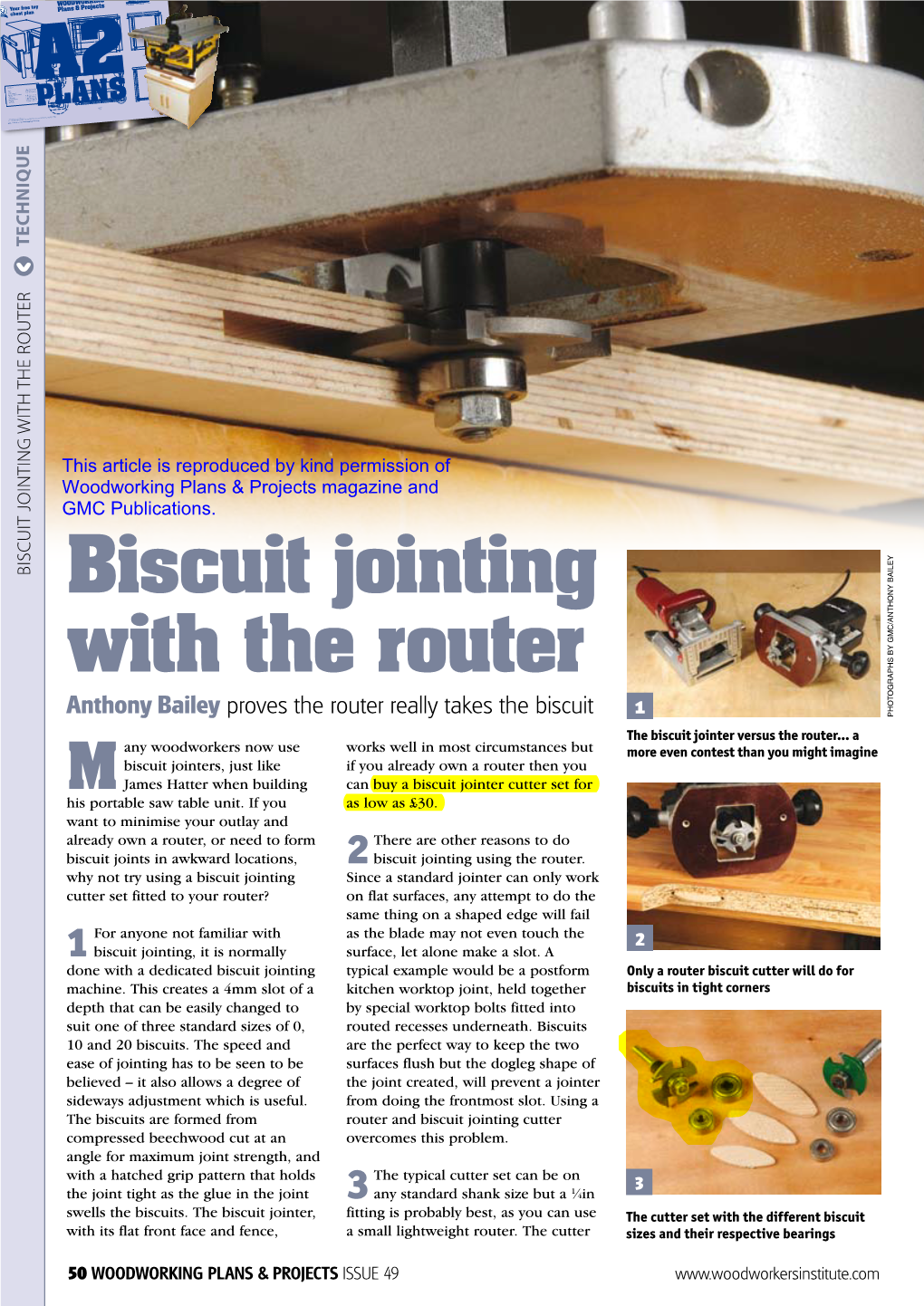 BISCUIT JOINTING with the ROUTER TECHNIQUE A2 ‹ PLANS with Its Flat Front Face and Fence, and Face Front Flat Its with Jointer,Biscuit the Biscuits