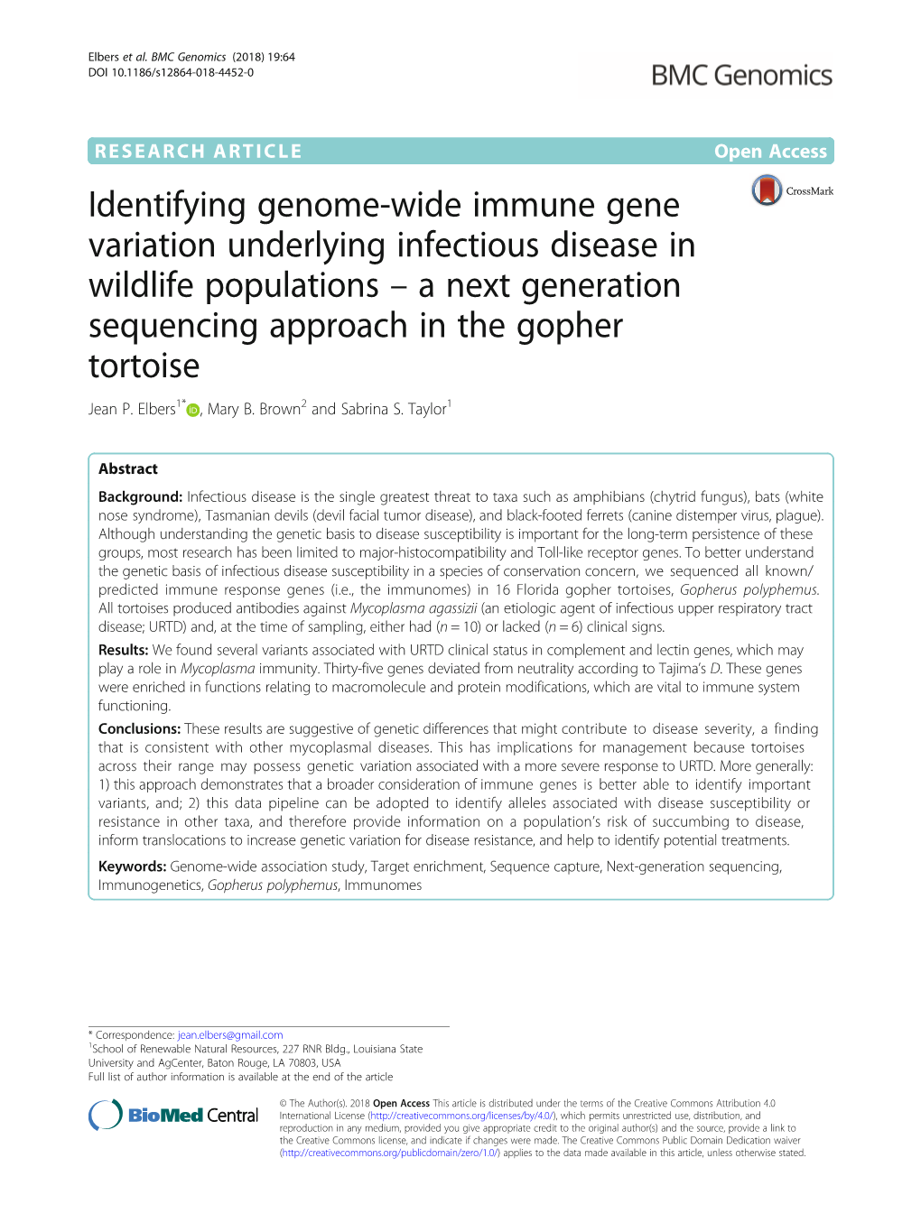 Identifying Genome-Wide Immune Gene Variation Underlying Infectious