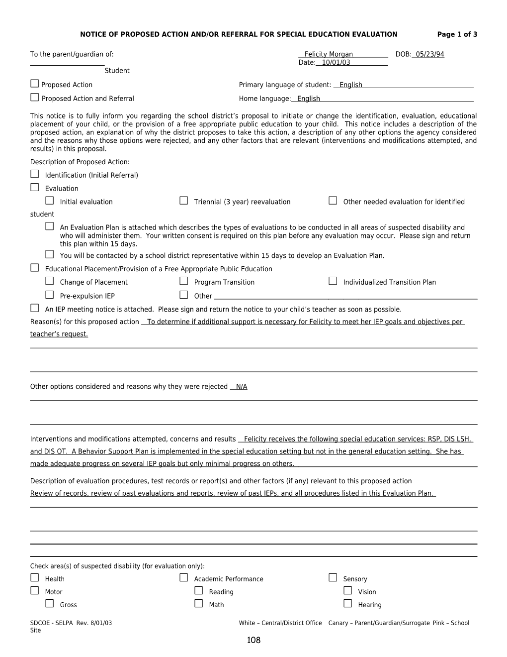 North Inland Special Education Local Plan Area