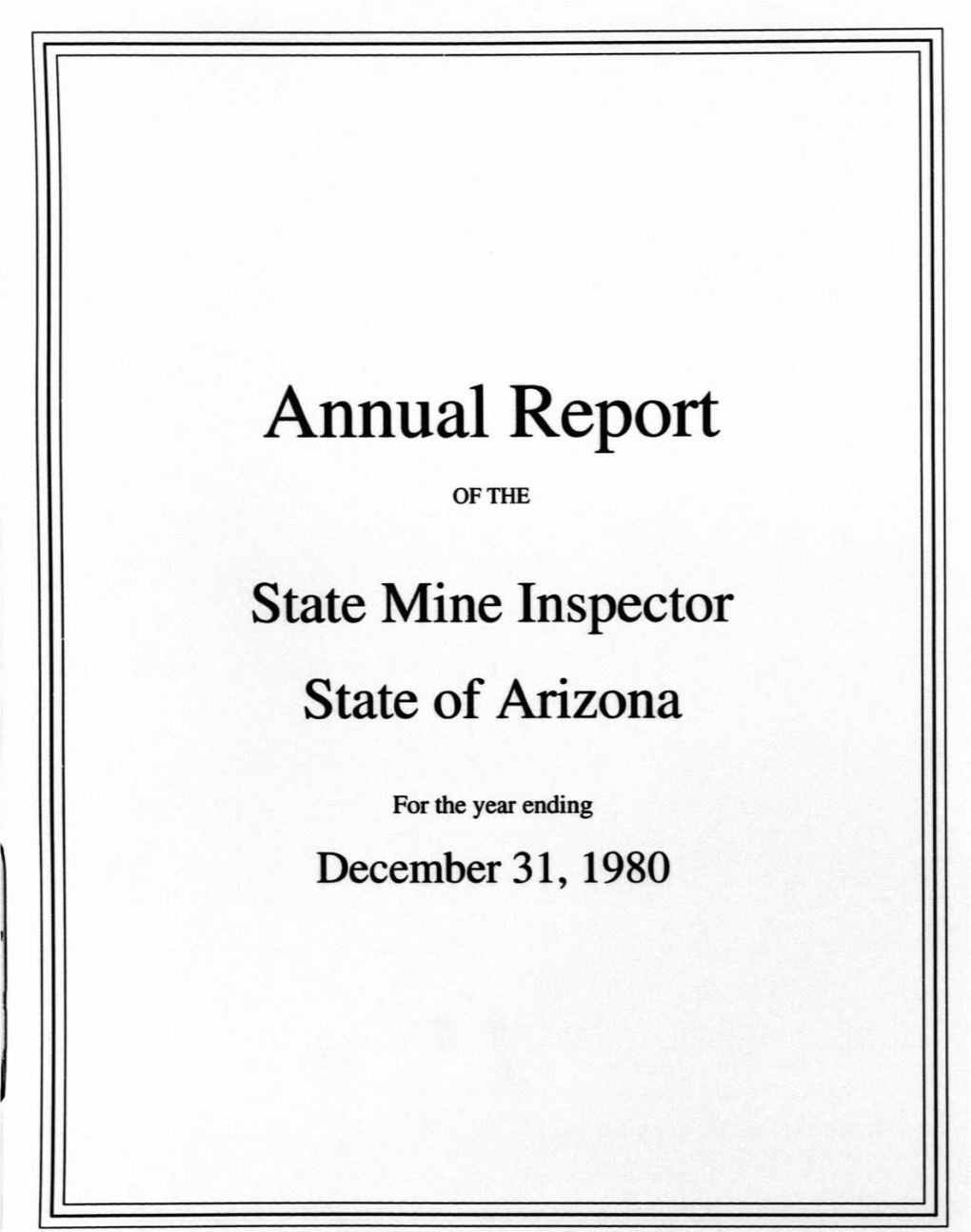 Annual Report of THE