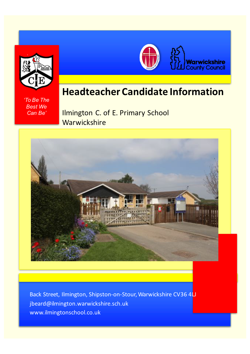 Candidate Infomation Pack Ilmington June 2018