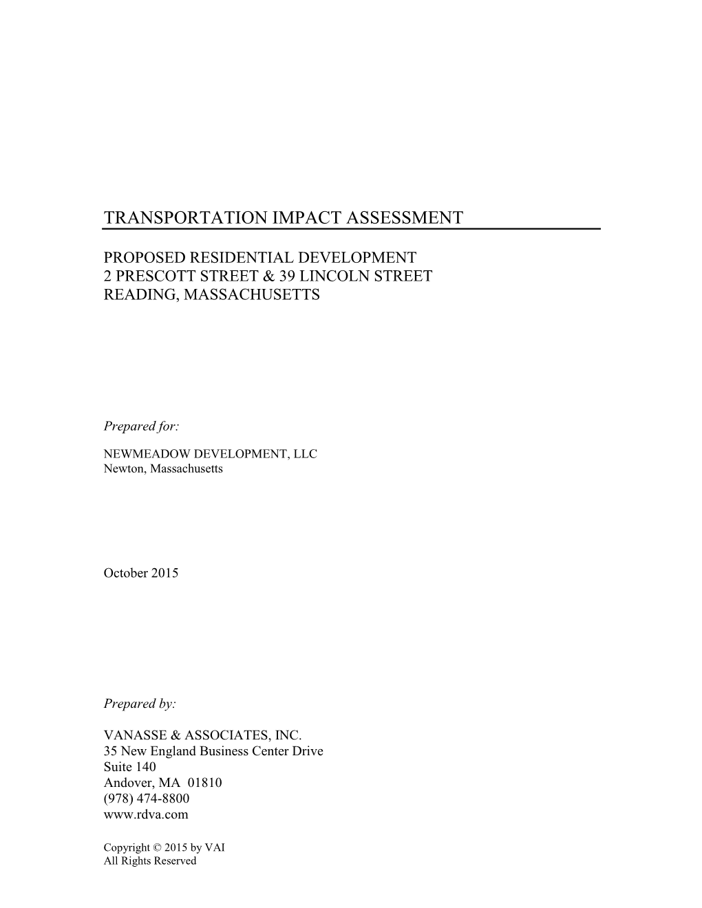 Transportation Impact Study