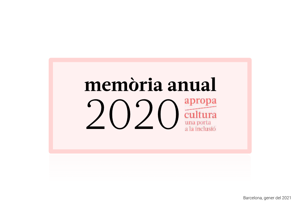 Memòria Anual 2020
