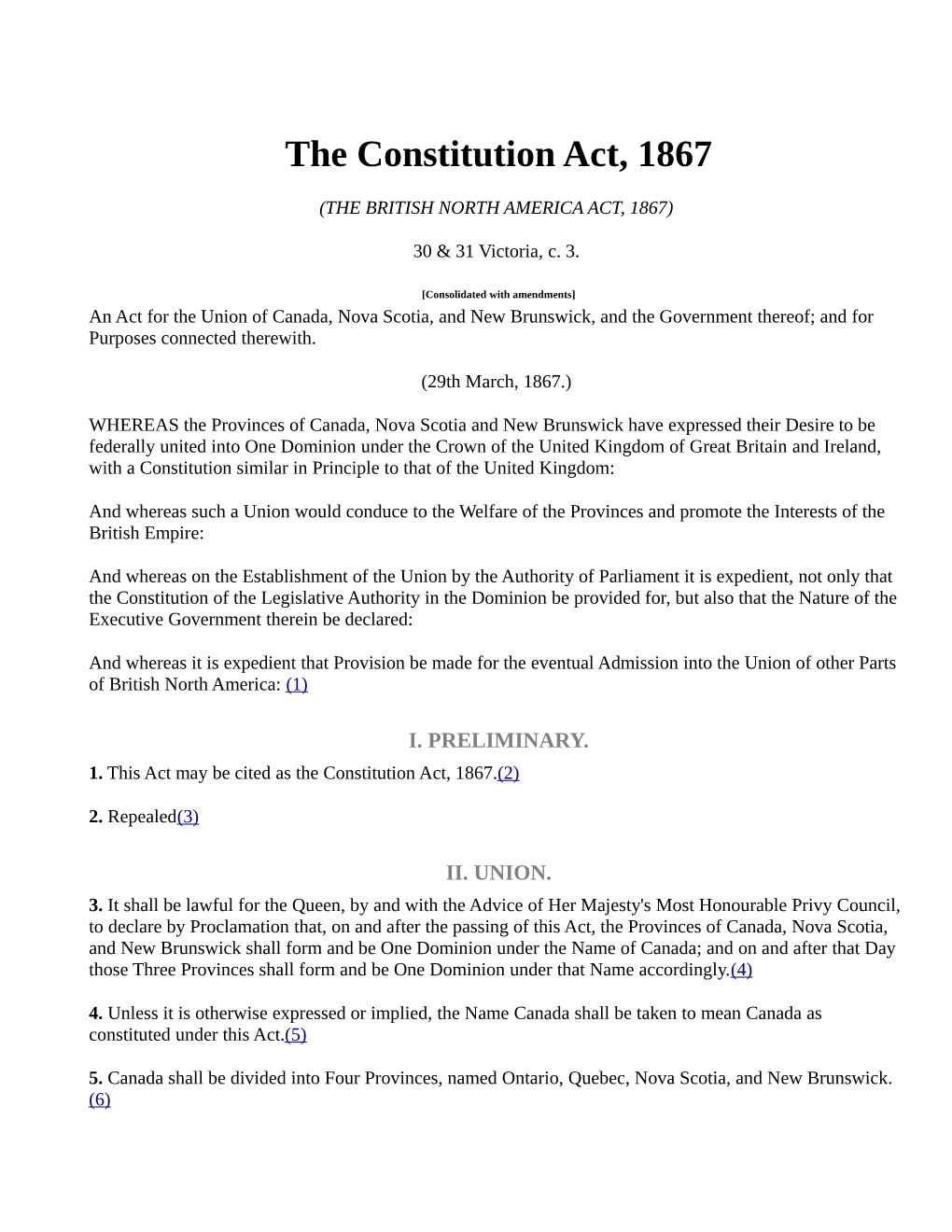 The Constitution Act, 1867