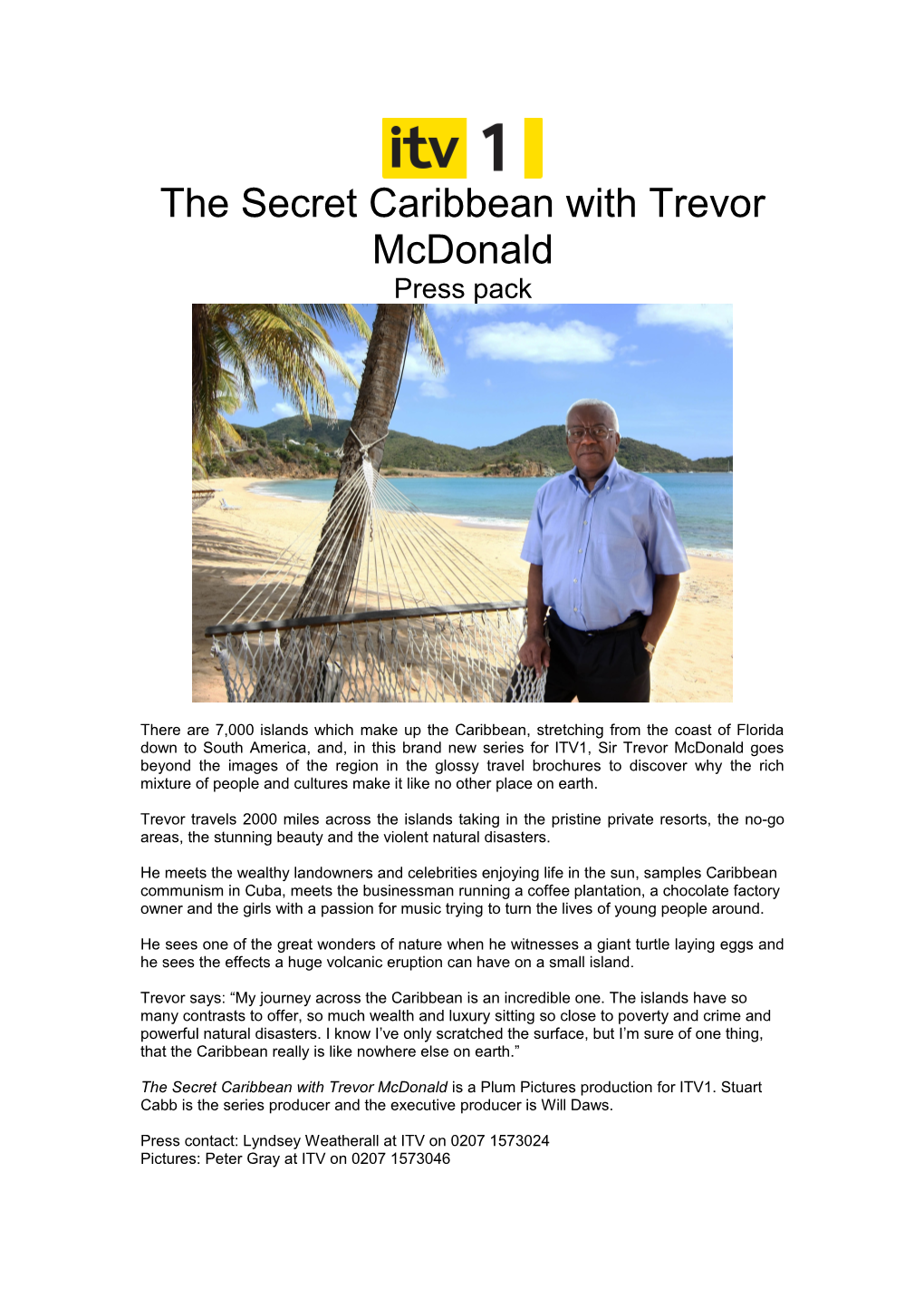 The Secret Caribbean with Trevor Mcdonald