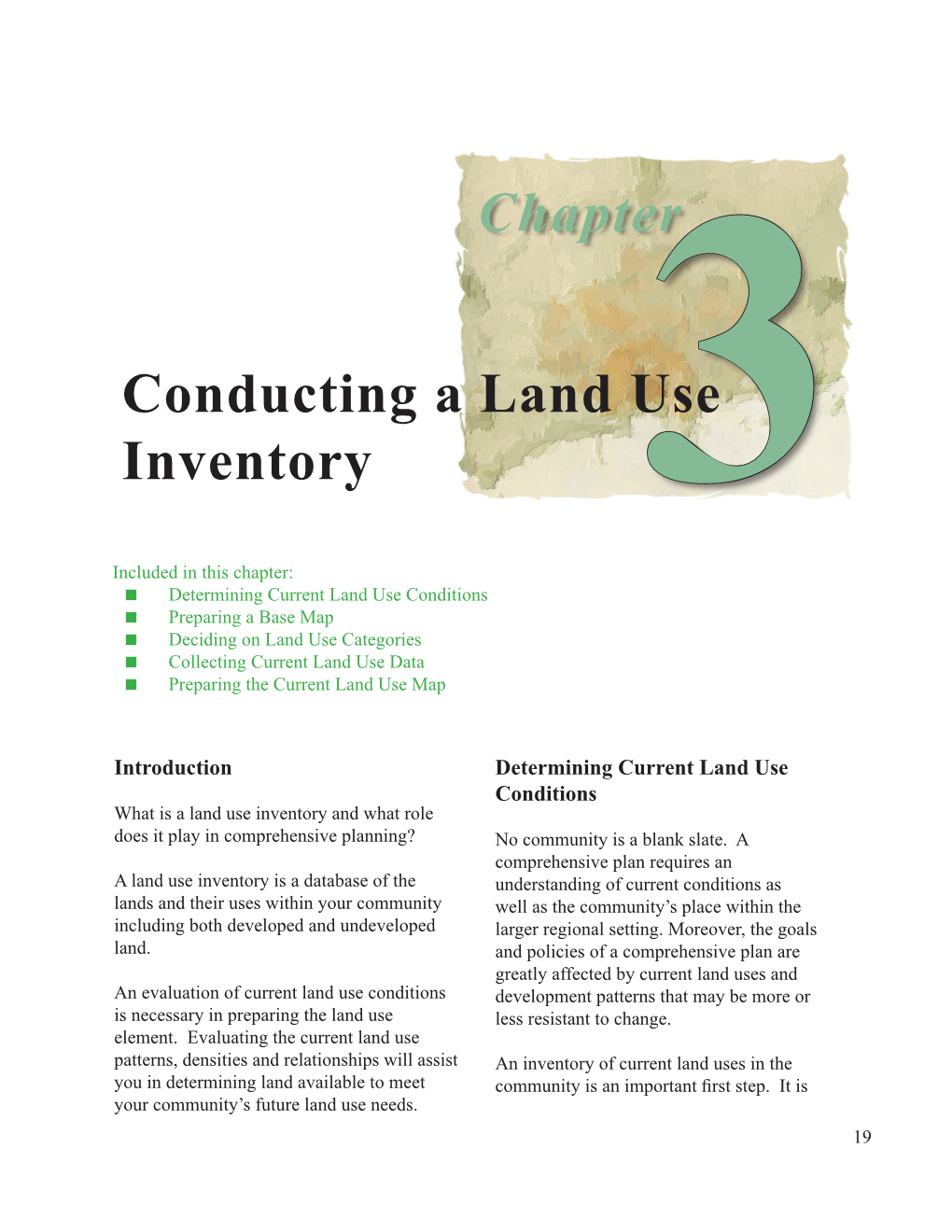 3Chapter Conducting a Land Use Inventory