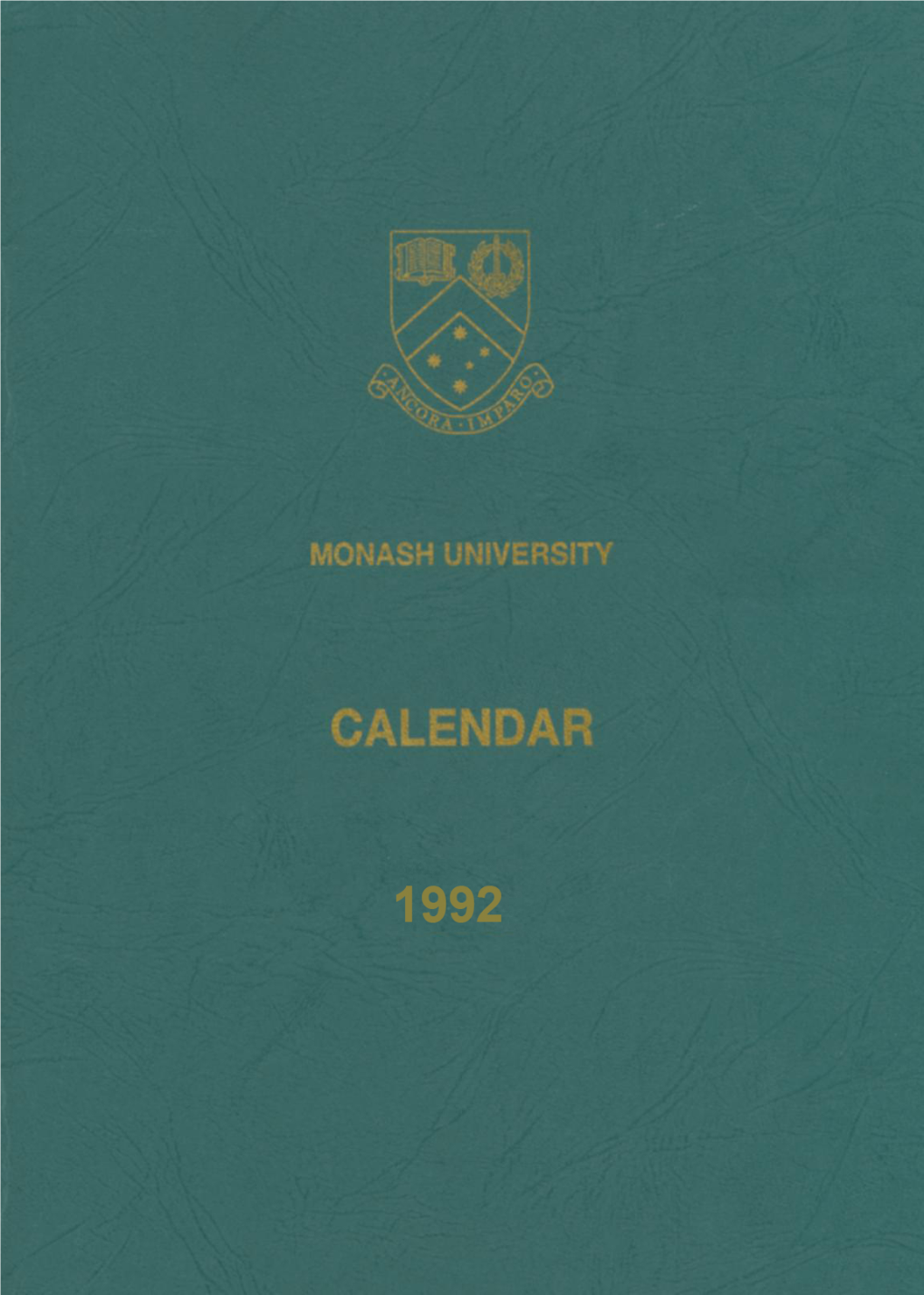 1992 Monash University Calendar Part 1