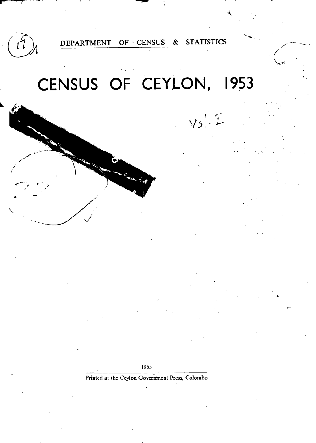 Census of Ceylon, I