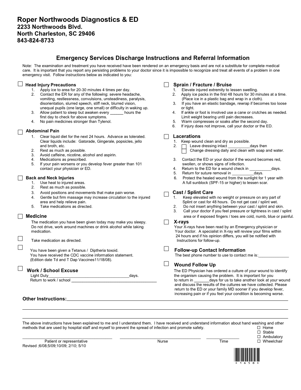 Roper Northwoods Diagnostics & ED