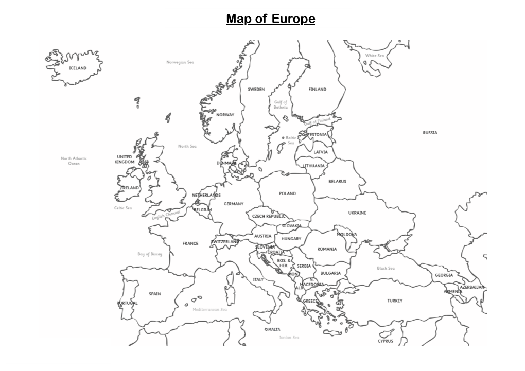 Map of Europe