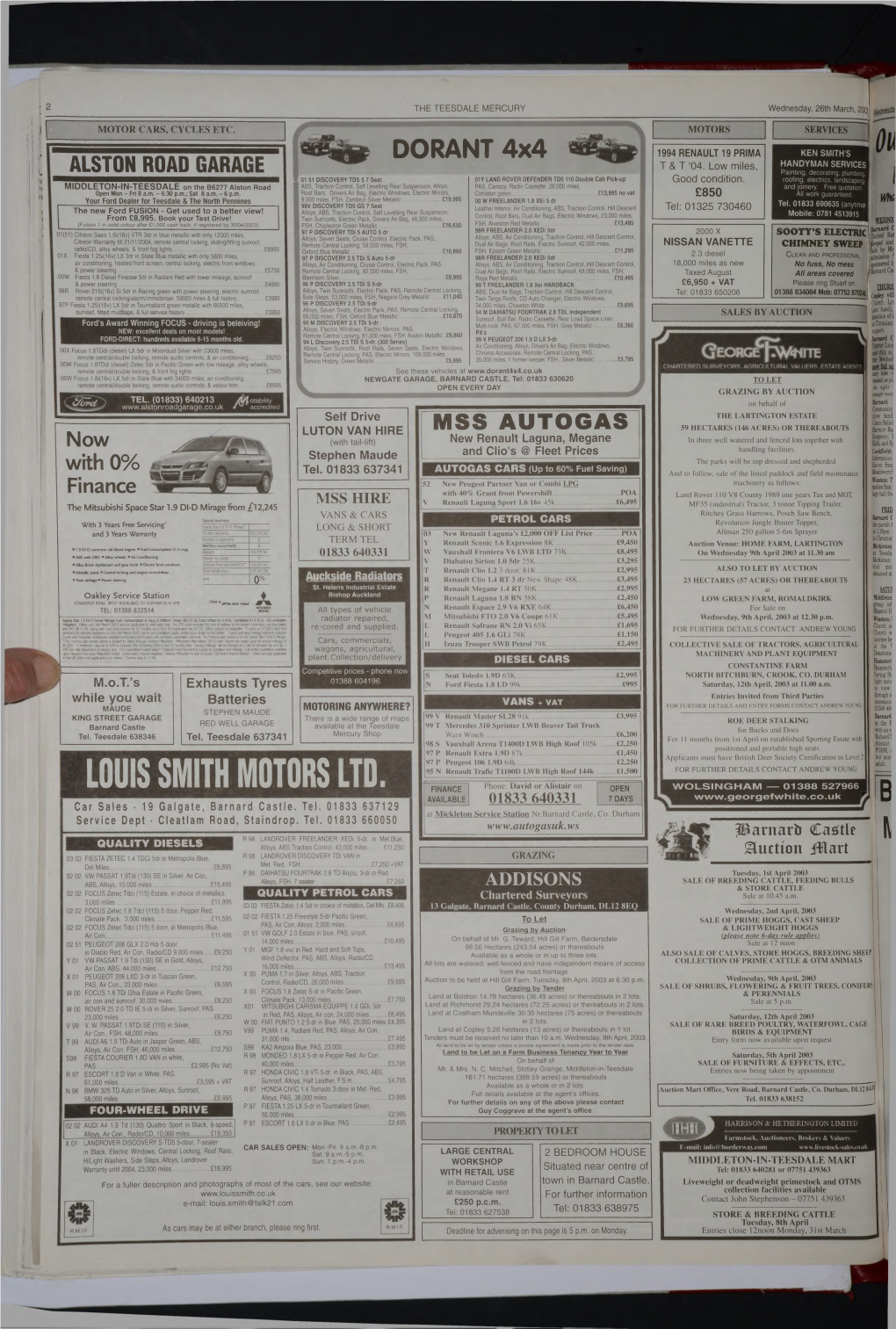 LOUIS SMITH MOTORS LTD. N