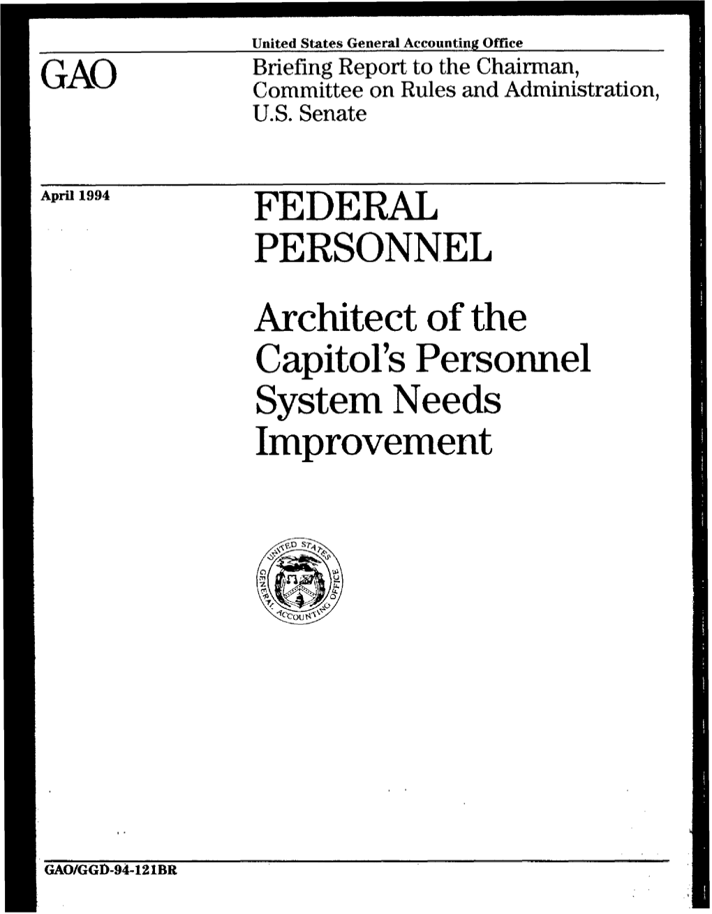 GGD-94-121BR Federal Personnel