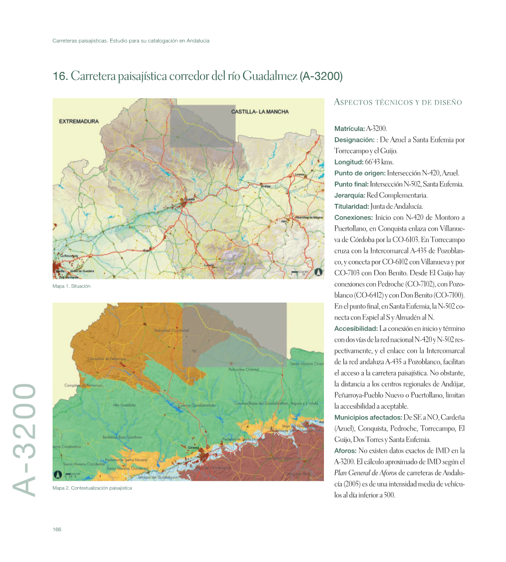 Carreteras Paisajísticas. Estudio Para Su Catalogación En Andalucía