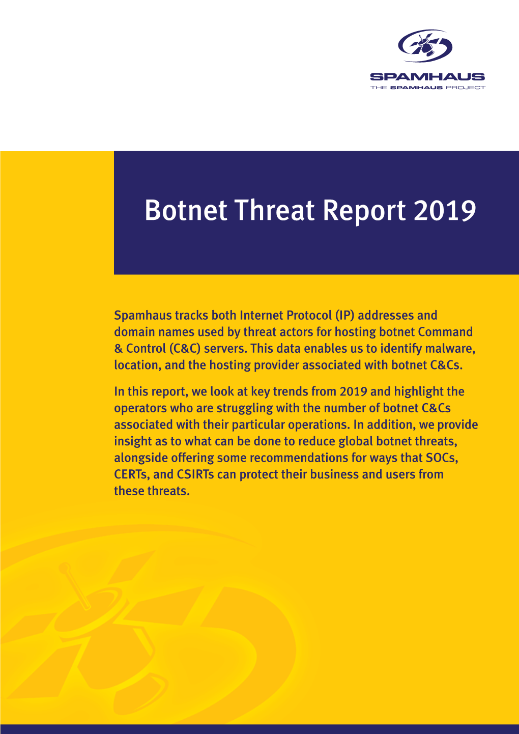 Botnet Threat Report 2019