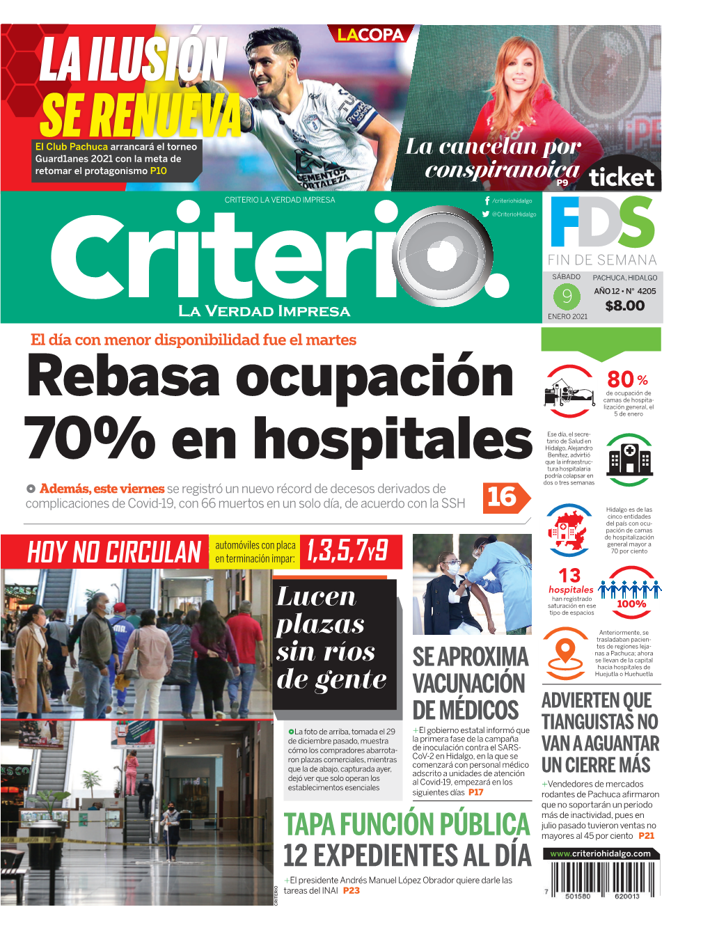 Rebasa Ocupación 70% En Hospitales