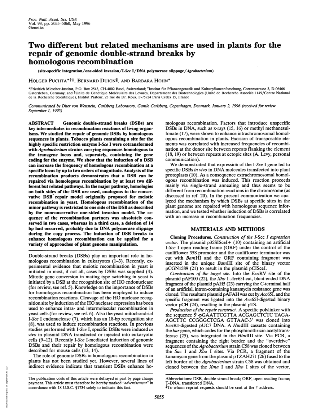 Homologous Recombination