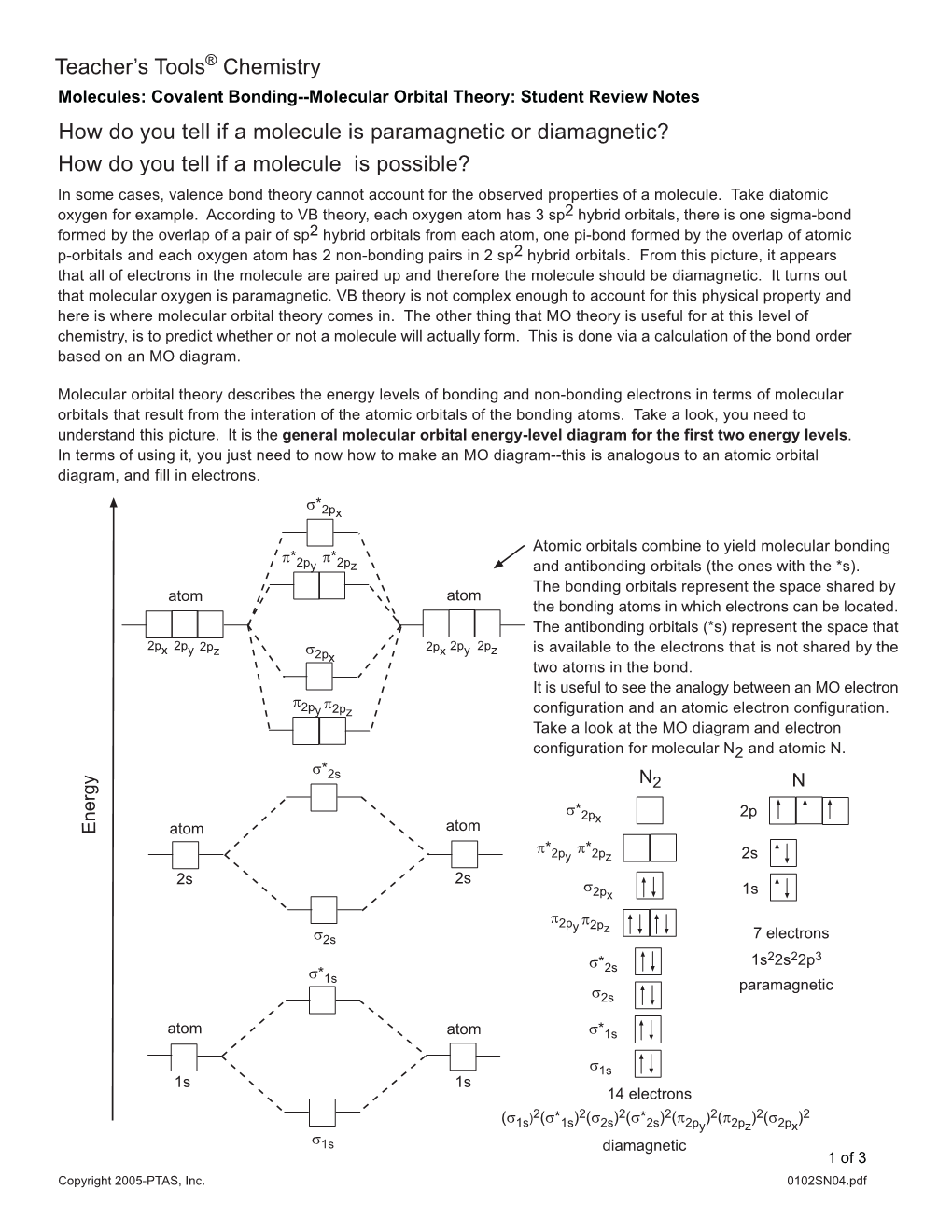 How Do You Tell If a Molecule Is Paramagnetic Or Diamagnetic