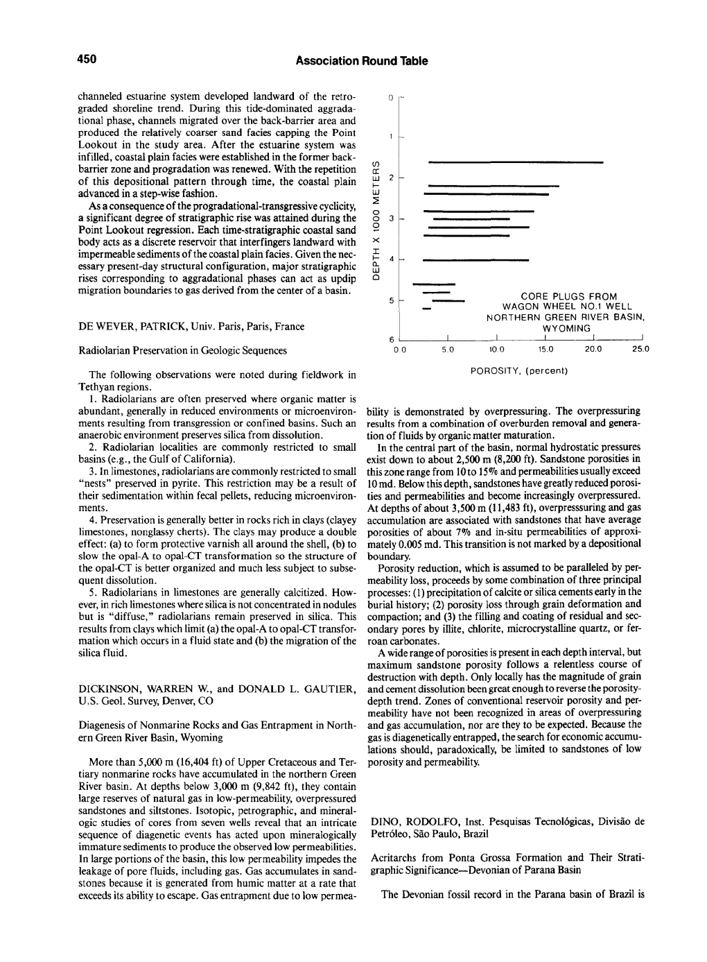 Radiolarian Preservation in Geologic Sequences 5.0 10,0 15.0 20.0 25.0