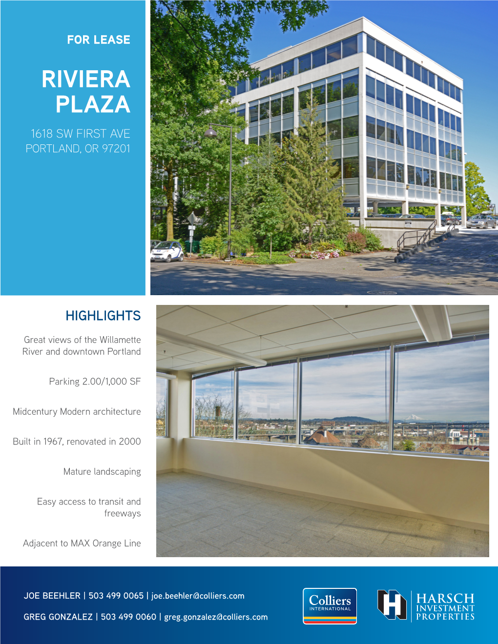 Riviera Plaza 1618 Sw First Ave Portland, Or 97201