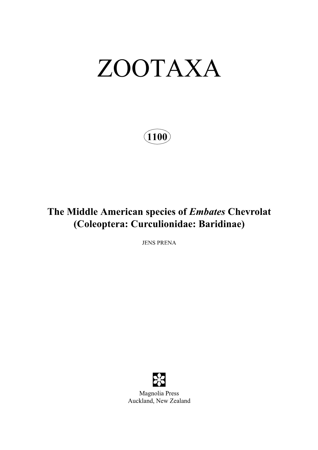 Zootaxa, Embates