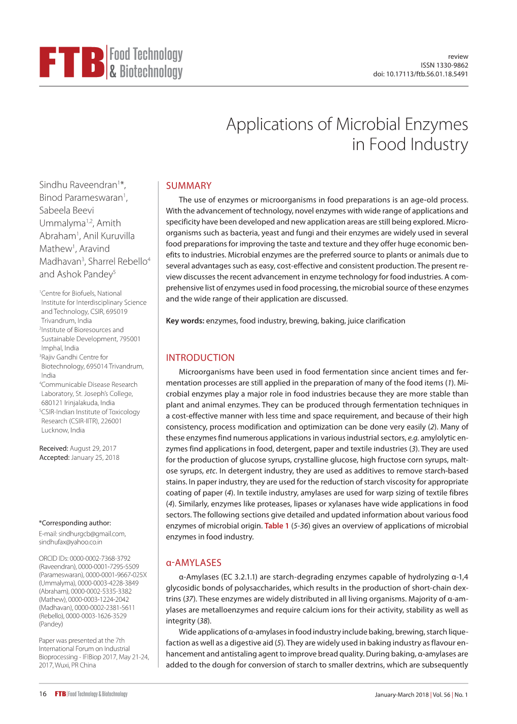 Applications of Microbial Enzymes in Food Industry