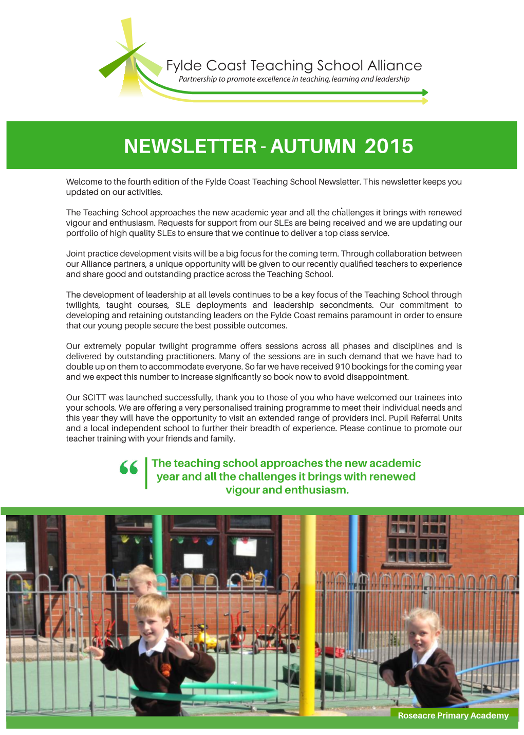 Newsletter - Autumn 2015