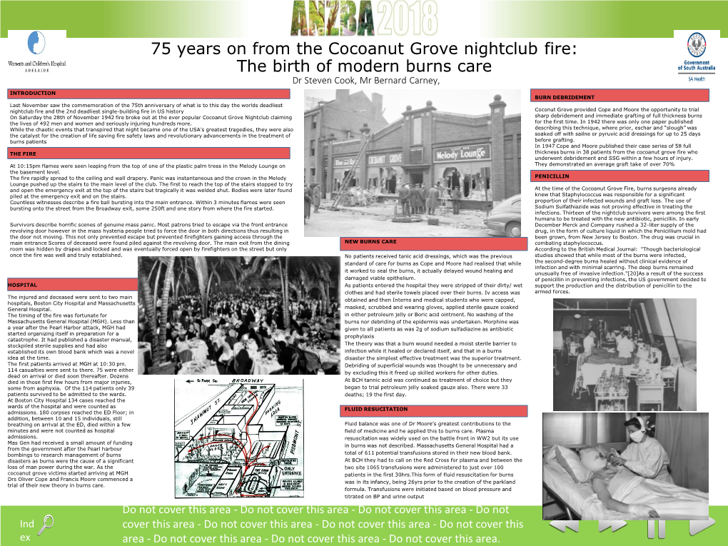 75 Years on from the Cocoanut Grove Nightclub Fire