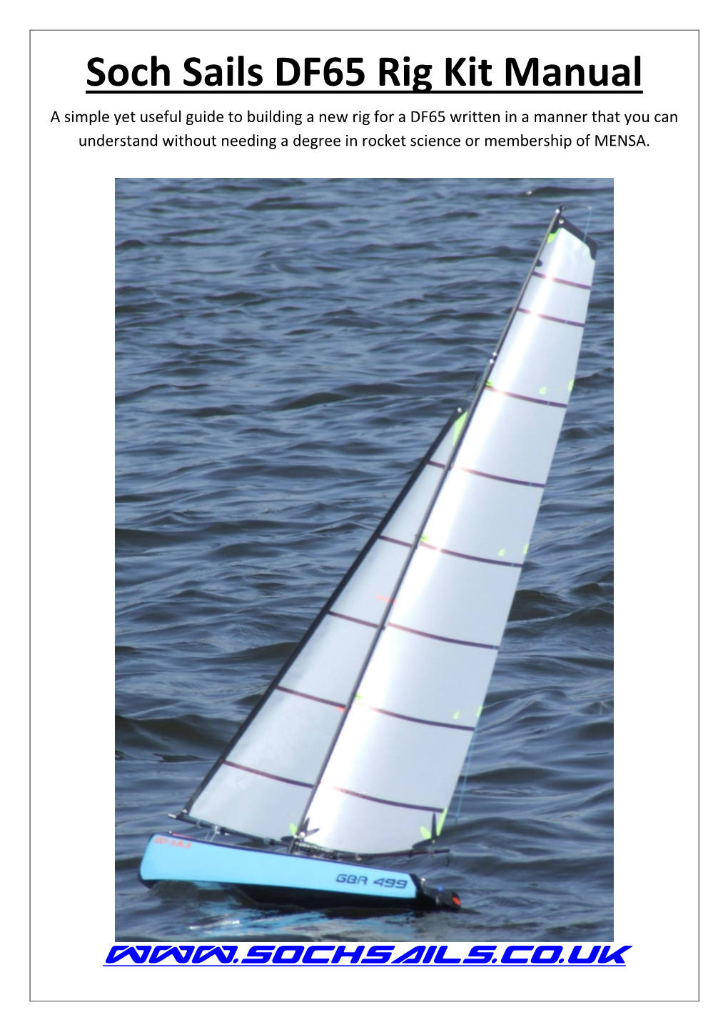 Soch Sails DF65 Rig Kit Manual