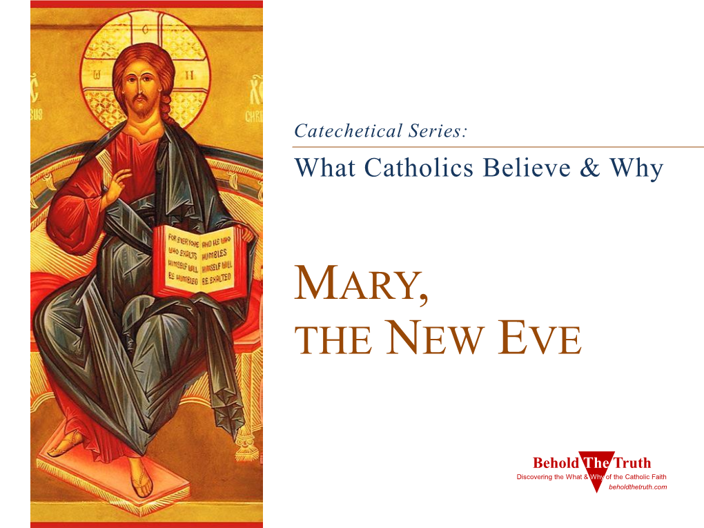 Mary, the New Eve