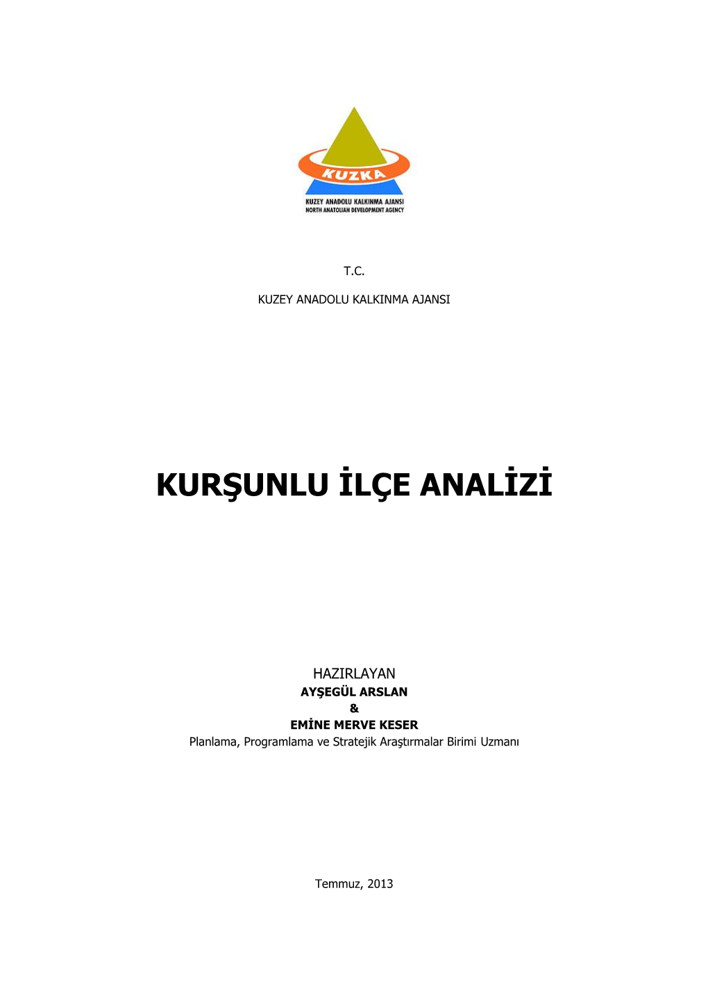 Kurşunlu İlçe Analizi 1.632 KB / .Pdf