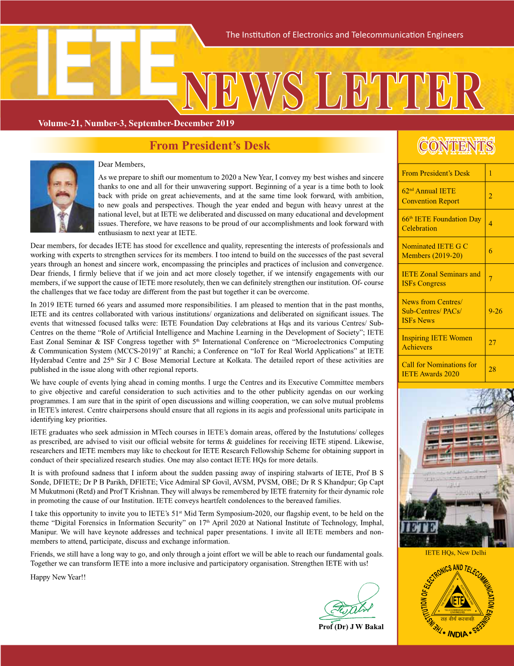 Ietenews Letter