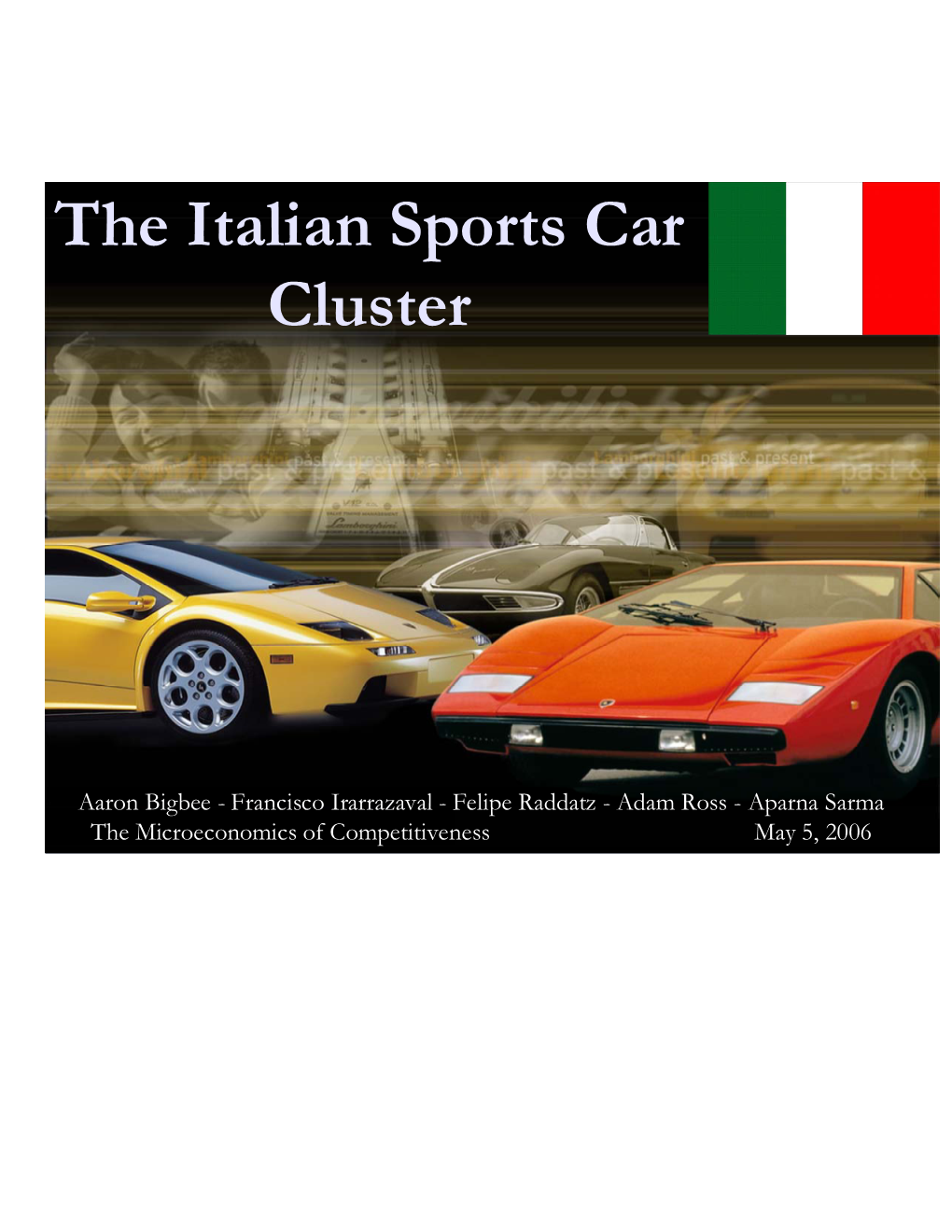 The Italian Sports Car Cluster (Pdf)